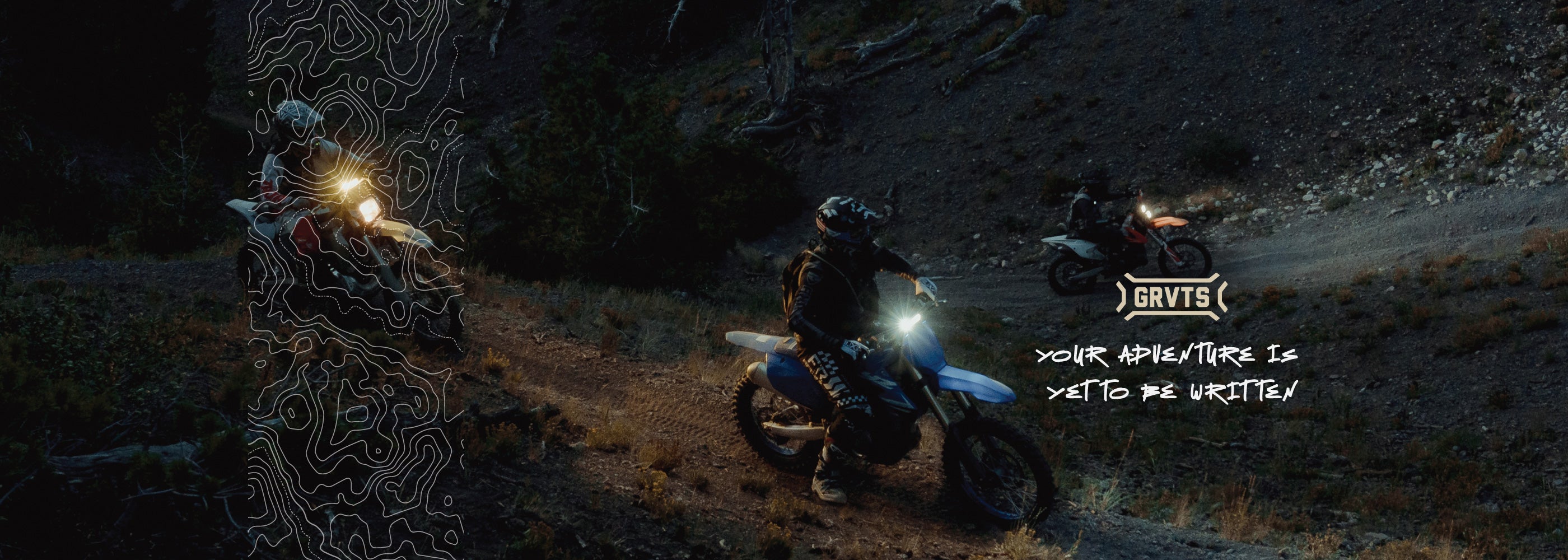 MX37 HANDLEBAR LIGHT,  ON THE TRAIL AT NIGHT
