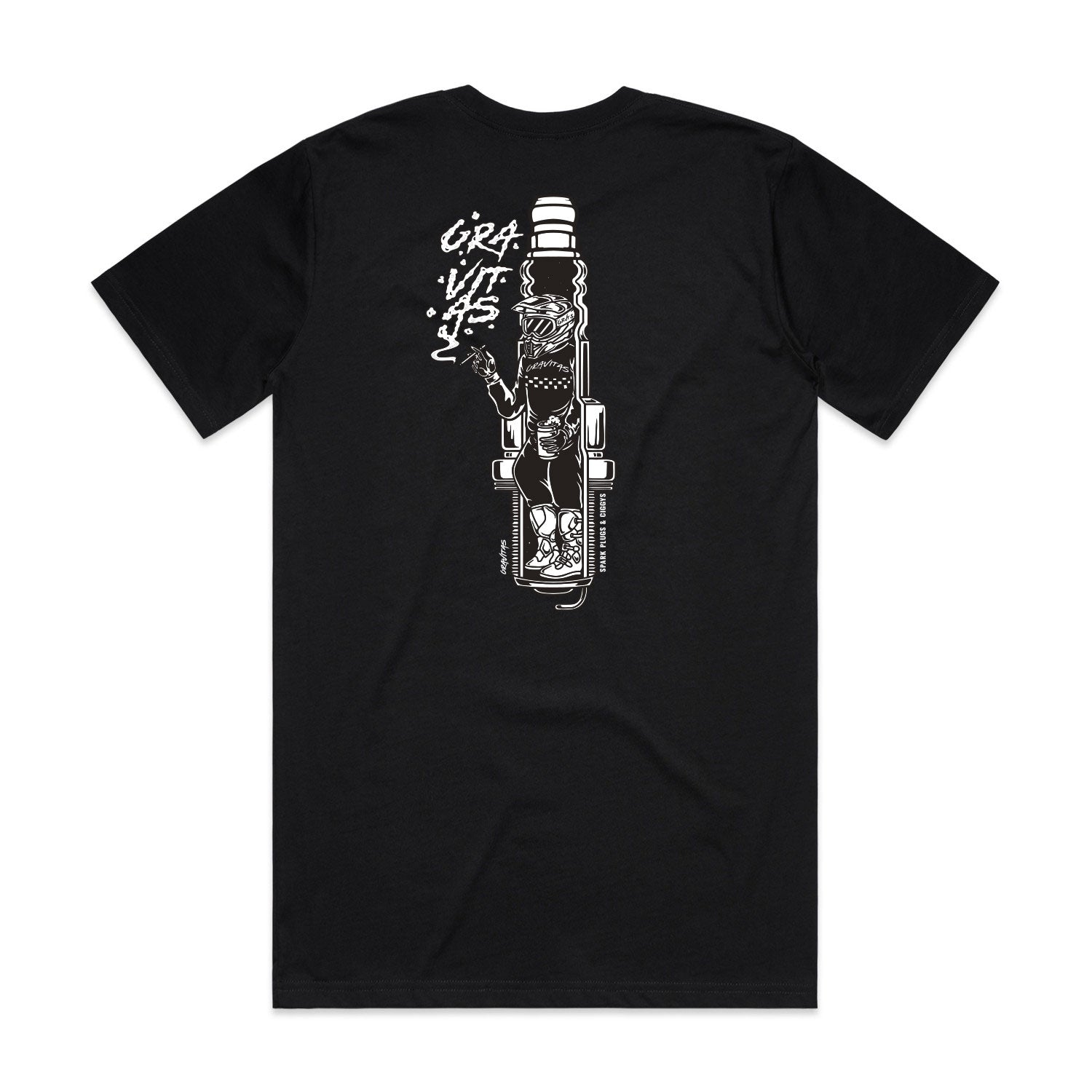 Spark Plug Tee Black