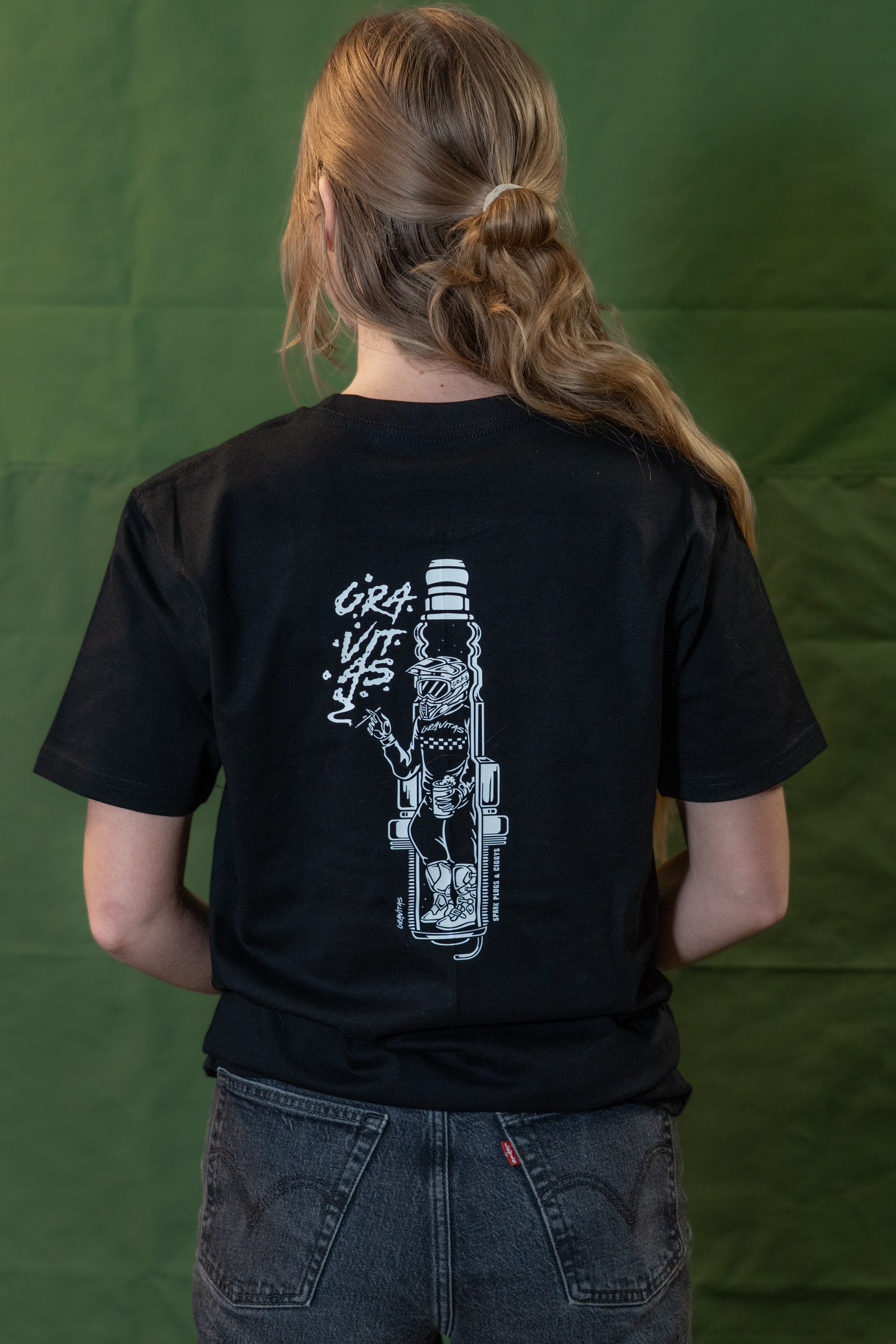 Spark Plug Tee Black