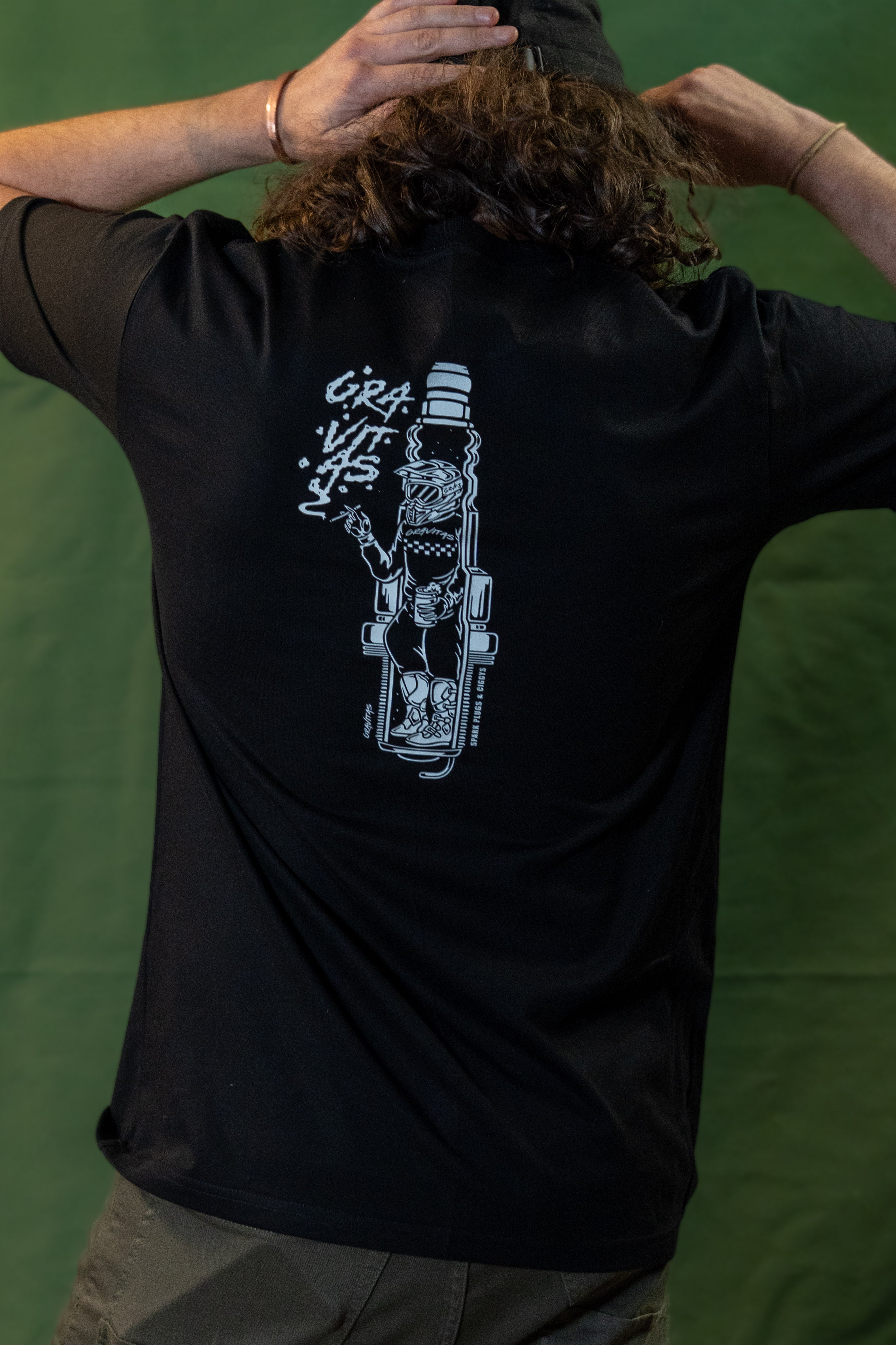 Spark Plug Tee Black